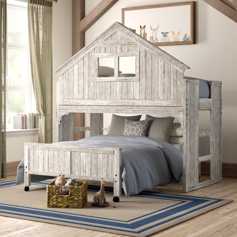 Birch Lane™ Heritage Twin Over Full Loft Bed & Reviews | Wayfair